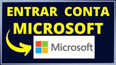 conta microsoft entrar.